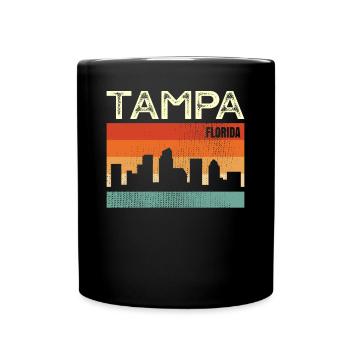 Tampa Florida - Tasse einfarbig - Schwarz - Vorne