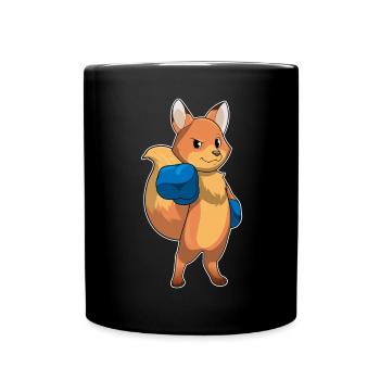 Fuchs Boxer Boxing Gloves Boxing - Full Colour Mug - black - Front