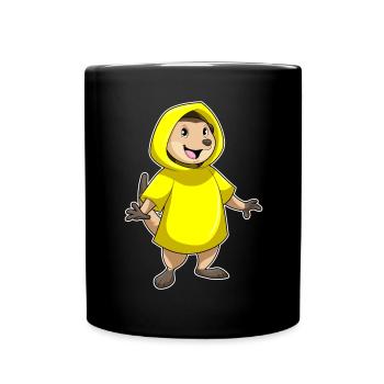 Imperméable en suricate - Mug uni - noir - Devant