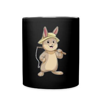Bunny Angler Fishing Rod Fishing Rod - Full Colour Mug - black - Front