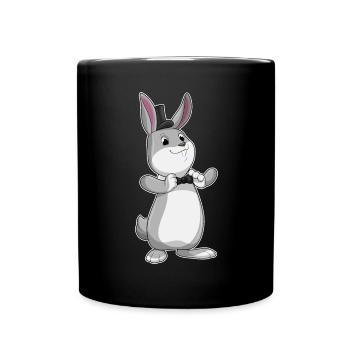 Bunny Gentleman Top Hat - Full Colour Mug - black - Front