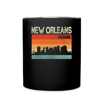 New Orleans, Louisiana - Full Colour Mug - black - Front