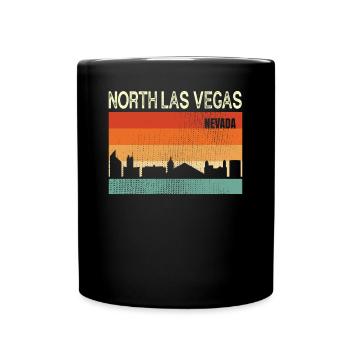 Nord las Vegas Nevada - Tasse einfarbig - Schwarz - Vorne