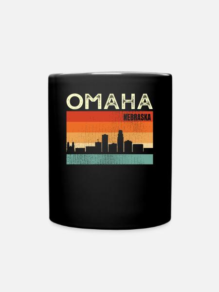 Omaha Nebraska - Tasse einfarbig - Schwarz