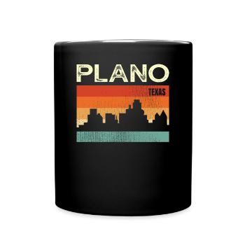 Plano Texas - Mug uni - noir - Devant