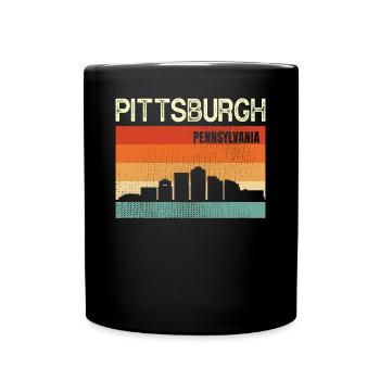 Pittsburgh Pennsylvania - Full Colour Mug - black - Front