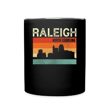 Raleigh North Carolina - Full Colour Mug - black - Front