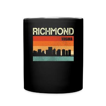 Richmond Virginia - Full Colour Mug - black - Front