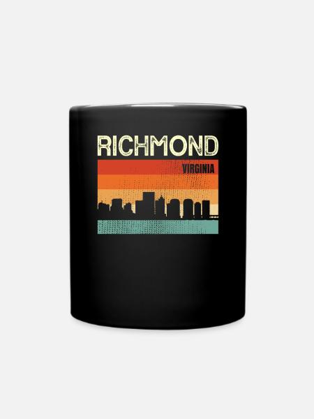 Richmond Virginia - Tasse einfarbig - Schwarz