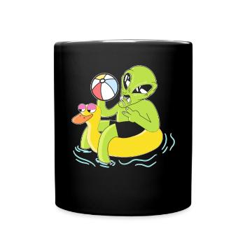 Alien Believer Aufblasbare Kugel Squad Wasserball - Tasse einfarbig - Schwarz - Vorne