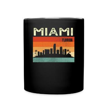 Miami, Florida - Tasse einfarbig - Schwarz - Vorne