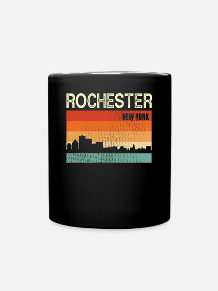 Rochester Newyork - Tasse einfarbig - Schwarz