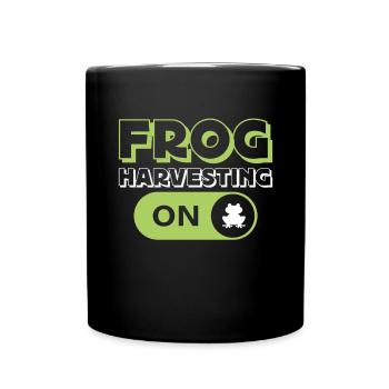 Mode de récolte de grenouilles sur les grenouilles Attraper les chasseurs de grenouilles - Mug uni - noir - Devant