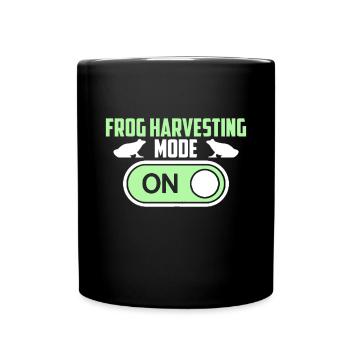 Mode de récolte de grenouilles sur les grenouilles Attraper les chasseurs de grenouilles - Mug uni - noir - Devant