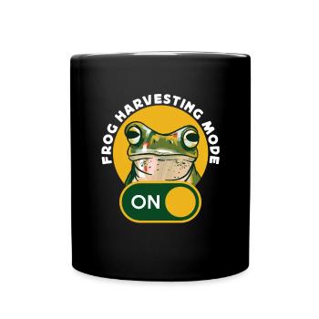 Mode de récolte de grenouilles sur les grenouilles Attraper les chasseurs de grenouilles - Mug uni - noir - Devant