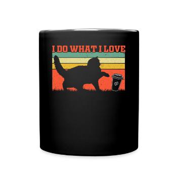 Propriétaire de chat Amoureux des chats Drôle de chat - Mug uni - noir - Devant