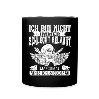 Motorcycle Motorcycling Motorcyclists - Full Colour Mug - black - Front