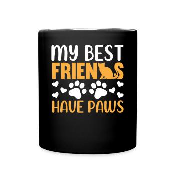 Cat Lovers - Cat Owners - Full Colour Mug - black - Front