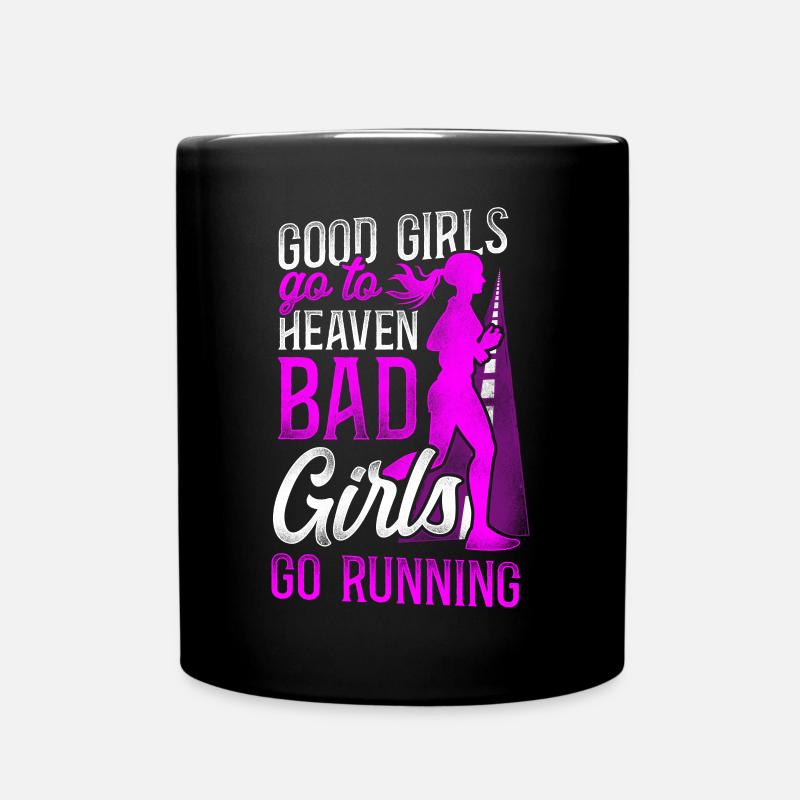 Running Runner Half Marathon - Tasse einfarbig - Schwarz