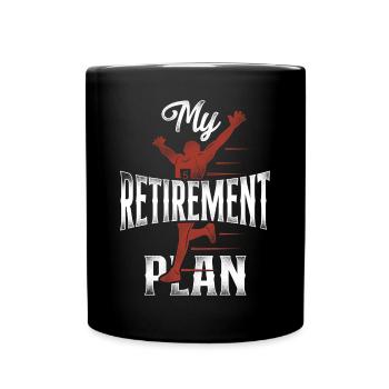 Running Runner Half Marathon - Full Colour Mug - black - Front