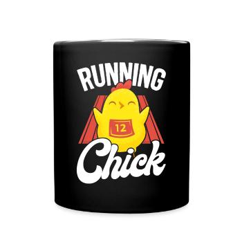 Running Runner Half Marathon - Tasse einfarbig - Schwarz - Vorne