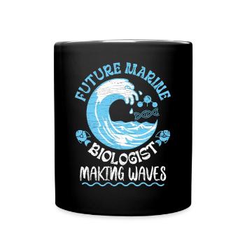 Marine Biologist Meeresbiologe - Tasse einfarbig - Schwarz - Vorne