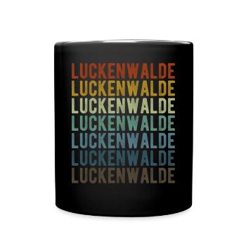 Luckenwalde Stadt Retro Vintage - Tasse einfarbig - Schwarz - Vorne