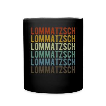 Lommatzsch Stadt Rétro Vintage - Mug uni - noir - Devant