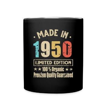 Fabriqué en 1950 Vintage Retro Limited Edition - Mug uni - noir - Devant