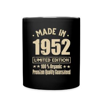 Made in 1952 Vintage Retro Limited Edition - Full Colour Mug - black - Front