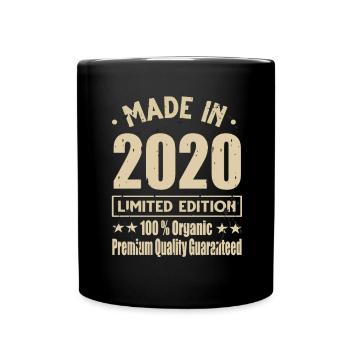 Fabriqué en 2020 Vintage Retro Limited Edition - Mug uni - noir - Devant