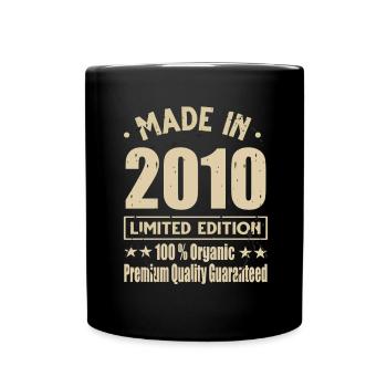 Made in 2010 Vintage Retro Limited Edition - Full Colour Mug - black - Front