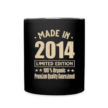 Fabriqué en 2014 Vintage Retro Limited Edition - Mug uni - noir - Devant