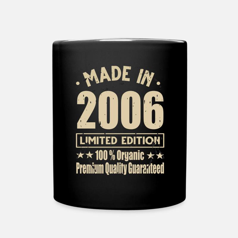 Made in 2006 Vintage Retro Limited Edition - Tasse einfarbig - Schwarz