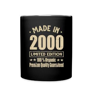 Fabriqué en 2000 Vintage Retro Limited Edition - Mug uni - noir - Devant