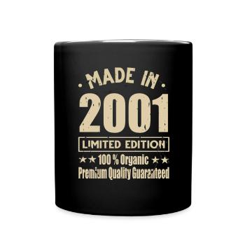 Fabriqué en 2001 Vintage Retro Limited Edition - Mug uni - noir - Devant