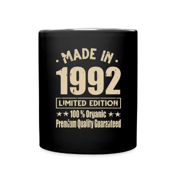 Fabriqué en 1992 Vintage Retro Limited Edition - Mug uni - noir - Devant