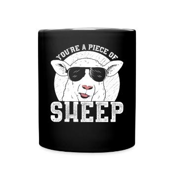 Funny saying Sarcastic quote Ironic Lif - Full Colour Mug - black - Front