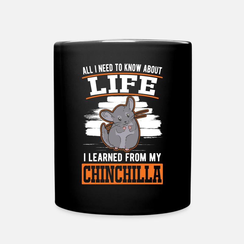Chinchilla Spruch - Tasse einfarbig - Schwarz