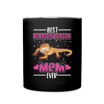 Best Bearded Dragon Mom Ever Bartagamen Mama - Full Colour Mug - black - Front