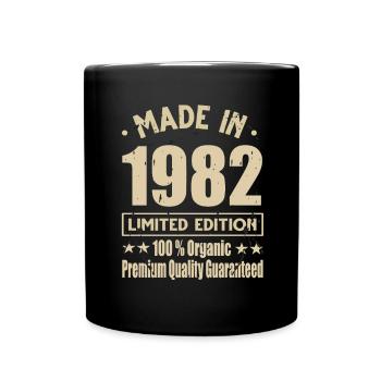 Fabriqué en 1982 Vintage Retro Limited Edition - Mug uni - noir - Devant