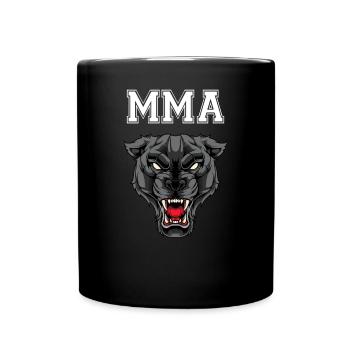 MMA-Panther - Tasse einfarbig - Schwarz - Vorne