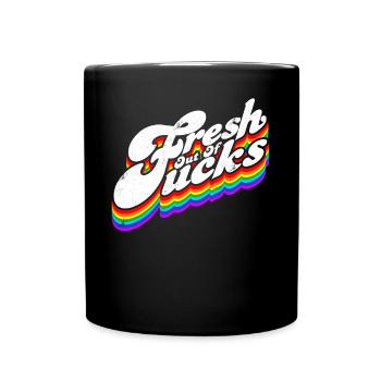 Frisch aus Ficks lustigem Sarkasmus frisch aus dem - Tasse einfarbig - Schwarz - Vorne