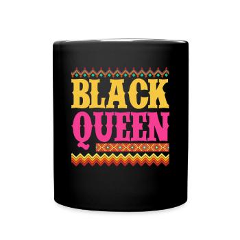 Melanin African American African American Woman - Full Colour Mug - black - Front