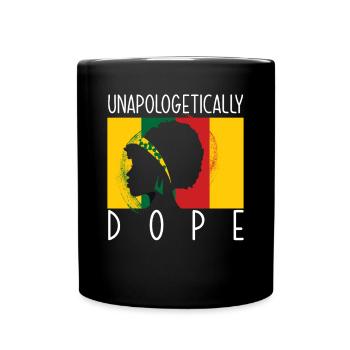 Melanin African American African American Woman - Full Colour Mug - black - Front