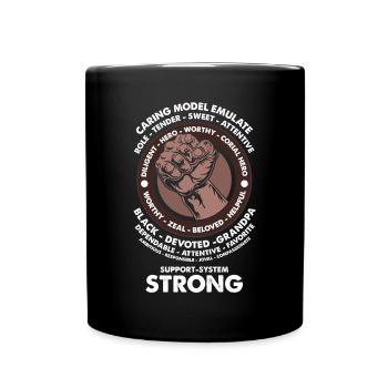 Melanin African American African American Woman - Full Colour Mug - black - Front