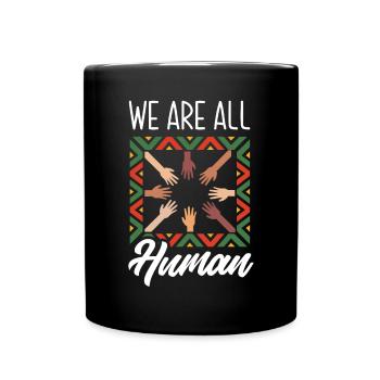 Melanin African American African American Woman - Full Colour Mug - black - Front