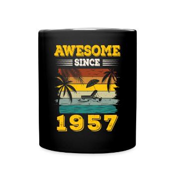 Génial depuis 1957 Vintage Cadeau d’anniversaire - Mug uni - noir - Devant