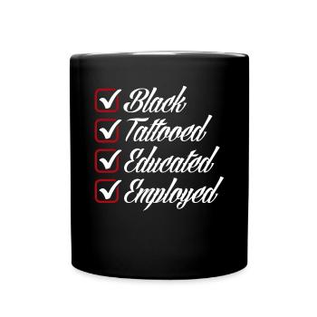 Melanin African American African American Woman - Full Colour Mug - black - Front