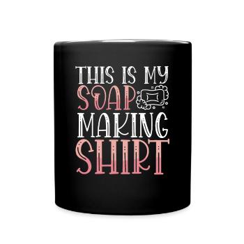 Dieses Ist Mein Niedliches seifen hemd - Tasse einfarbig - Schwarz - Vorne